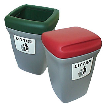 Litter and waste bins meeting practical requirements