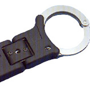 Folding handcuff with patented folding mechanism