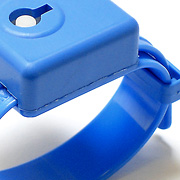 Low cost reusable security wristband for child supervision